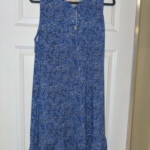 Michael Kors Blue Paisley Sleeveless Dress